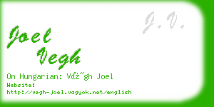 joel vegh business card